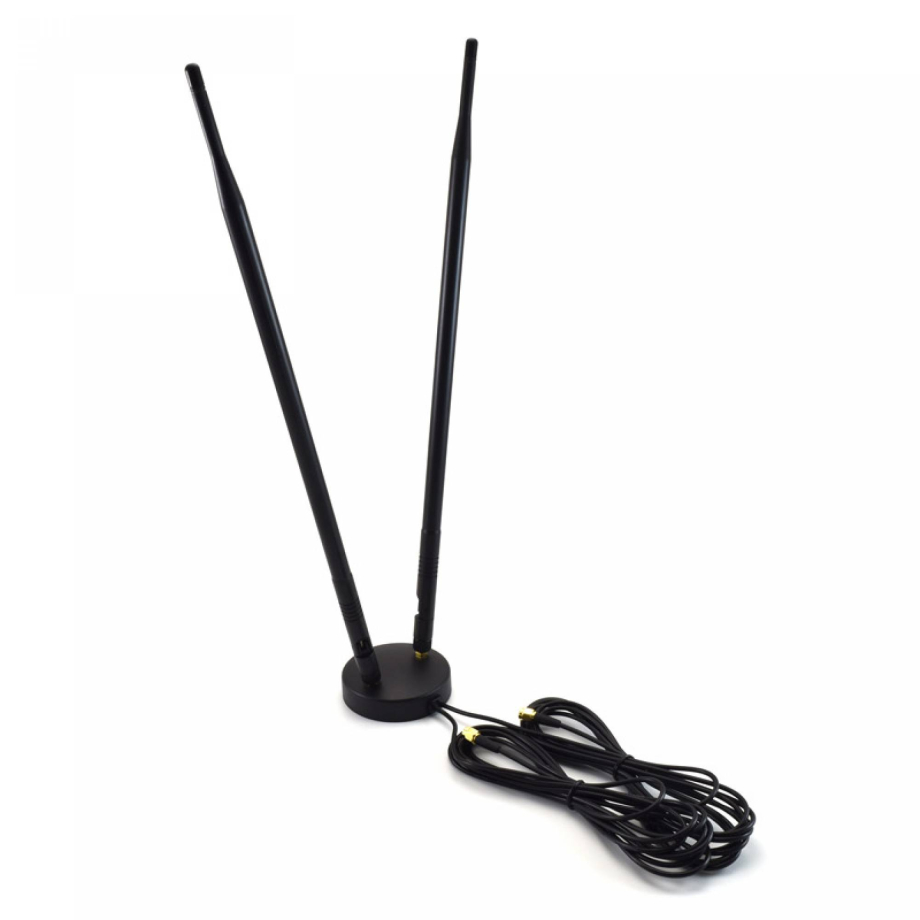 3G/4G LTE 9dBi Sisäuima Dual Omni Antenni SMA Male, 3m