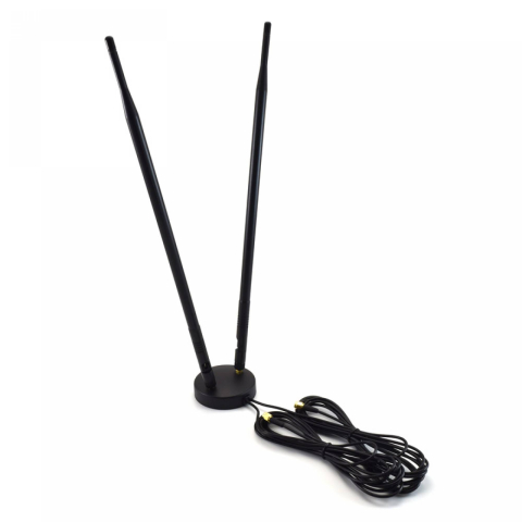 4G LTE 9dBi Sisäuima Dual Omni Antenni SMA Male, 3m
