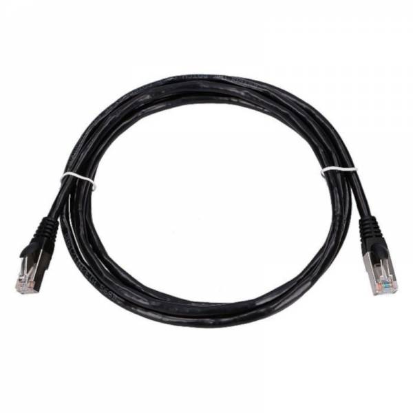 Folioitu patch-kaapeli FTP Cat5e 10m musta