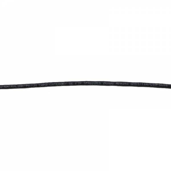 Folioitu patch-kaapeli FTP Cat5e 5m musta