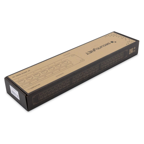 Kytkentätaulu Cat6 UTP 24-Port RJ-45 19" 1U hyllyllä