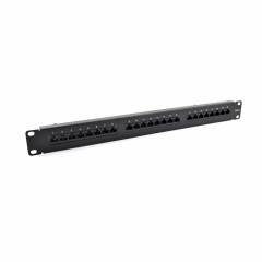 Kytkentätaulu Cat6 UTP 24-Port RJ-45 19" 1U hyllyllä