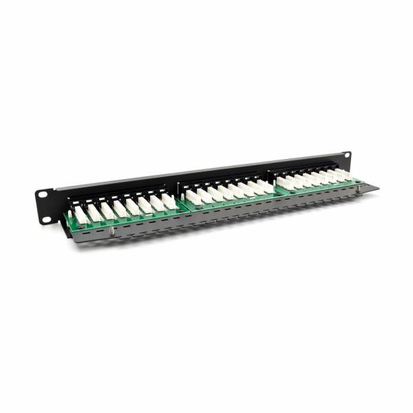 Kytkentätaulu Cat6 UTP 24-Port RJ-45 19" 1U hyllyllä
