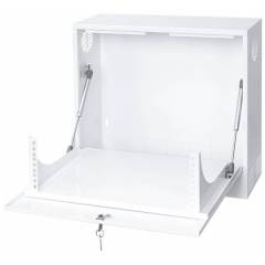 Telinekotelo 19" 3U, 180mm, Valkoinen