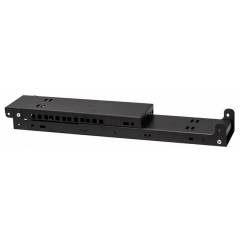 Teline haltija seinälle 19" 2U, 330mm, Musta