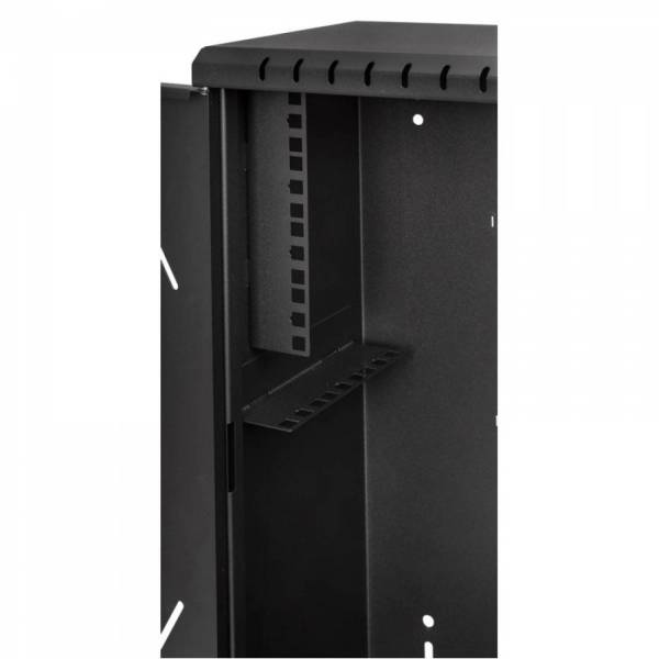 Räkkikaappi 19" 3U+4U, 180mm, Musta