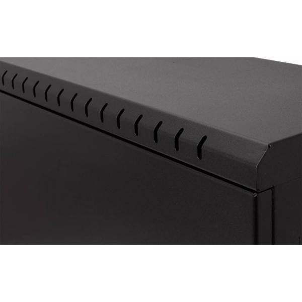 Räkkikaappi 19" 3U+4U, 180mm, Musta