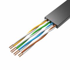 Tasainen Patch-kaapeli UTP Cat6 8m musta
