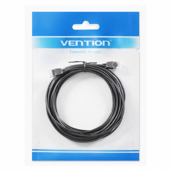 Ohut Patch-kaapeli UTP Cat6A 2m musta