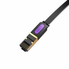 Tasainen Laajennus Patch-kaapeli Cat7 2m musta
