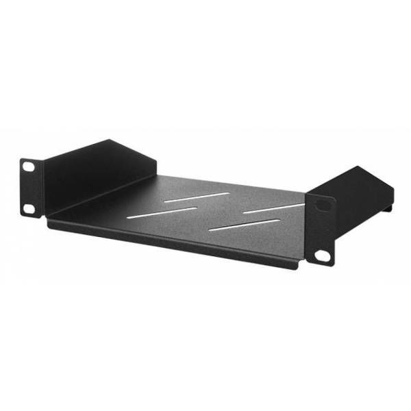 Telinehylly 10" 1U, 150mm, Musta