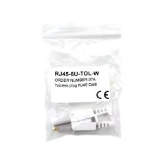 RJ45 Toolless Connector Cat6 valkoinen