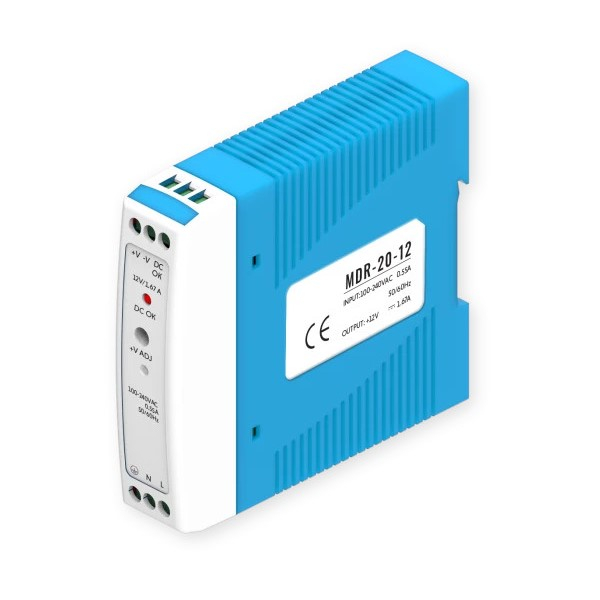 Teltonika DIN-kiskon virtalähde 12V 20W 1.67A