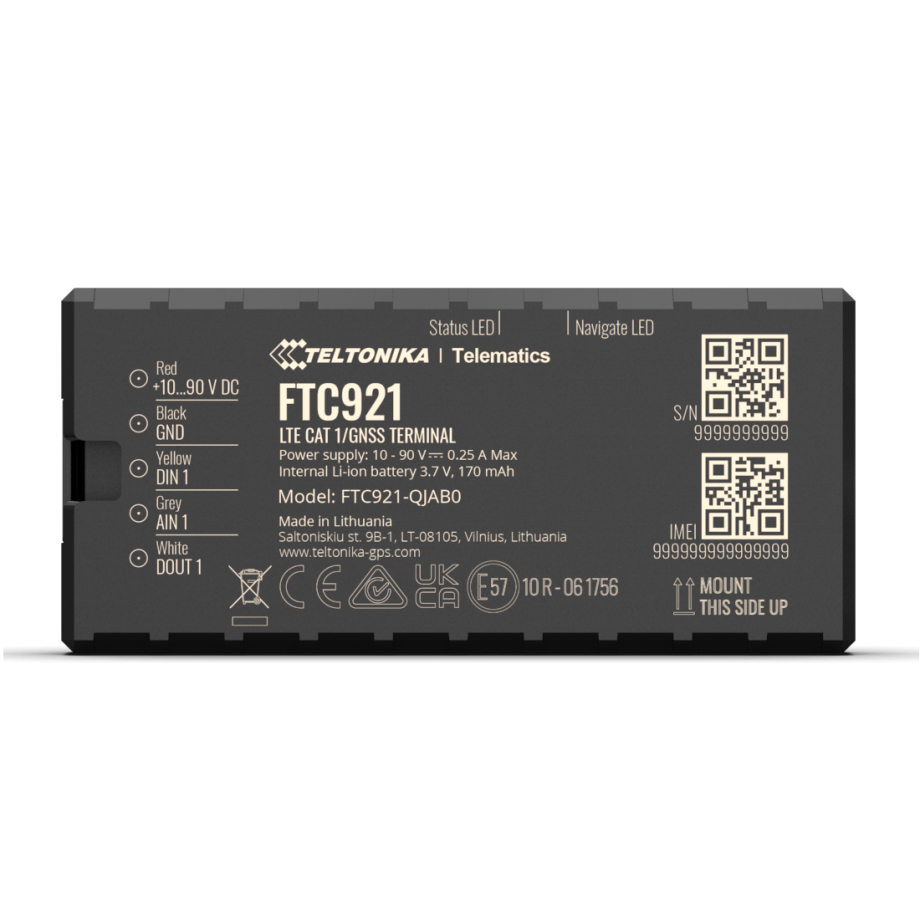 Teltonika FTC921 4G LTE Cat1 Vehicle GPS Tracker