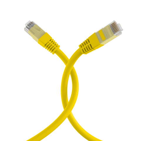 Kytkentäkaapeli Cat5e 3m keltainen