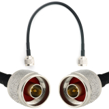 N Male / N Male 30cm koaksiaalikaapeli — HF240 (vastaa LMR240)