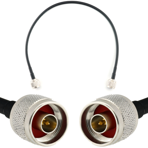 N Male / N Male 50cm koaksiaalikaapeli — HF240 (vastaa LMR240)