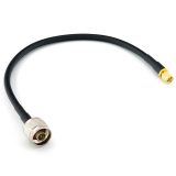 SMA Male / N Male 30cm koaksiaalikaapeli — HF240 (vastaa LMR240)