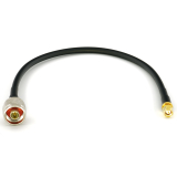 SMA Male / N Male 30cm koaksiaalikaapeli — HF240 (vastaa LMR240)