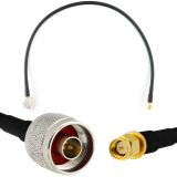 SMA Male / N Male 50cm koaksiaalikaapeli — HF240 (vastaa LMR240)