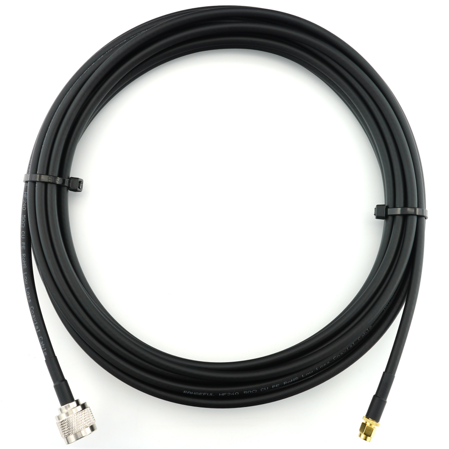 SMA Male / N Male 5m koaksiaalikaapeli — HF240 (vastaa LMR240)