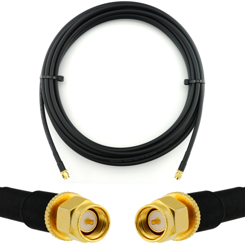 SMA Male / SMA Male 7m koaksiaalikaapeli — HF240 (vastaa LMR240)