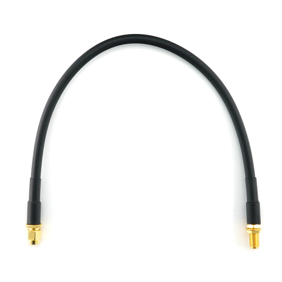 SMA Male / SMA Female 30cm koaksiaalikaapeli — HF240 (vastaa LMR240)