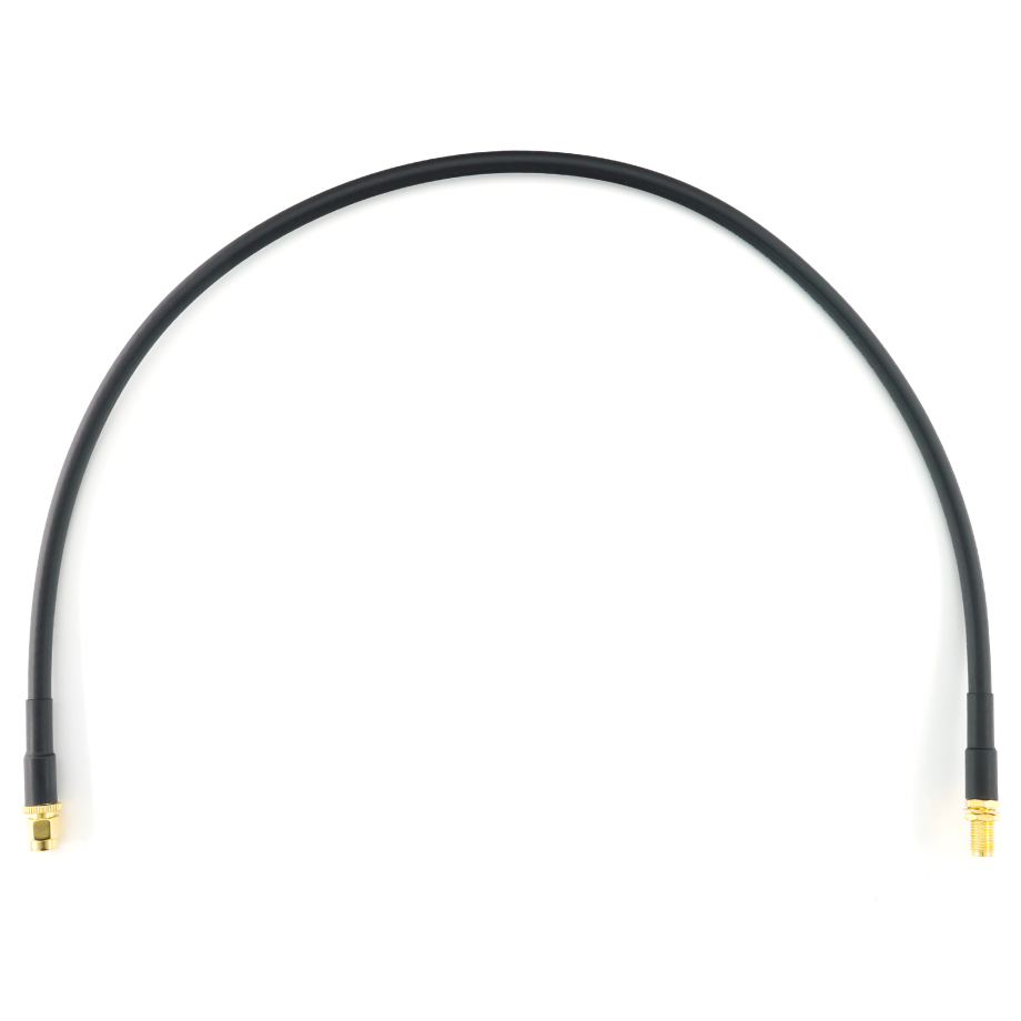 SMA Male / SMA Female 50cm koaksiaalikaapeli — HF240 (vastaa LMR240)