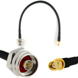 SMA Male / N Male Hex 30cm koaksiaalikaapeli — HF240 (vastaa LMR240)
