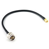 SMA Male / N Male Hex 30cm koaksiaalikaapeli — HF240 (vastaa LMR240)