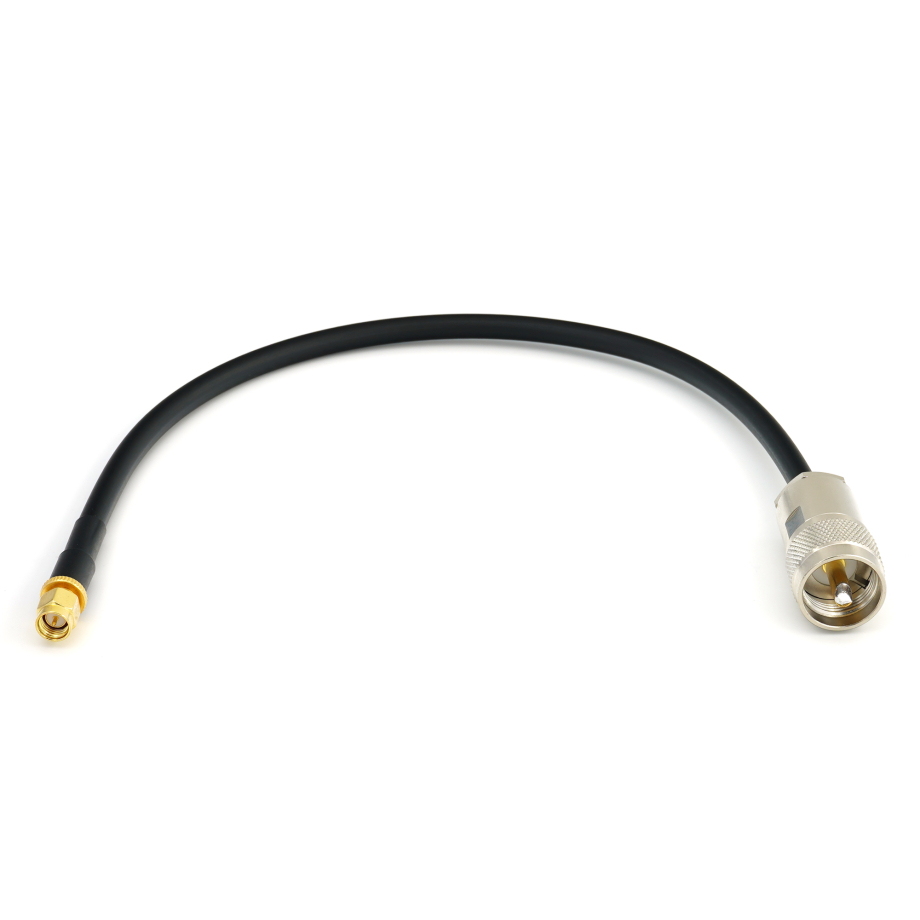 SMA Male / PL259 30cm UHF CB-radion joustava koaksiaalikaapeli — HF240 (vastaa LMR240)