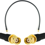 RP-SMA Male / RP-SMA Male 50cm koaksiaalikaapeli — HF240 (vastaa LMR240)