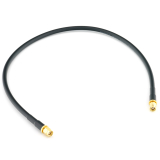 RP-SMA Male / RP-SMA Male 50cm koaksiaalikaapeli — HF240 (vastaa LMR240)