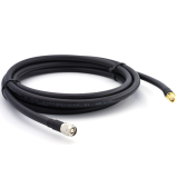 SMA Male / RP-TNC Male 1m koaksiaalikaapeli — elastinen HF-400-UF (vastaa LMR400 UF UltraFlex)