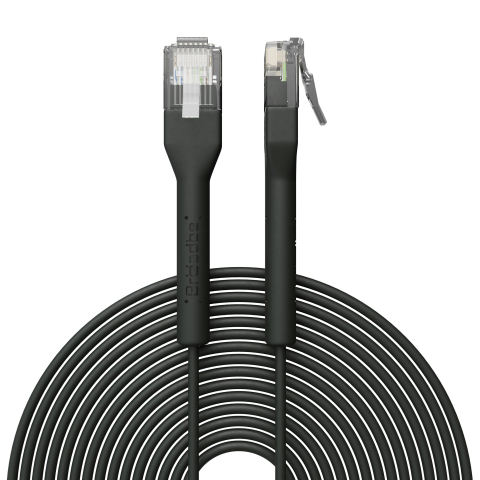 Broadbe ohut Patch-kaapeli 5G musta 20m