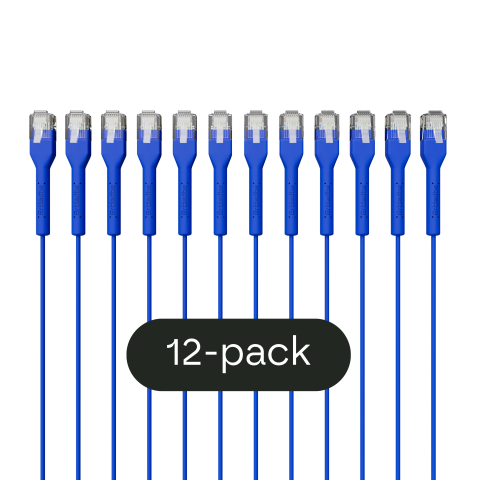 Broadbe ohut Patch-kaapeli 5G sininen 2m 12 kpl