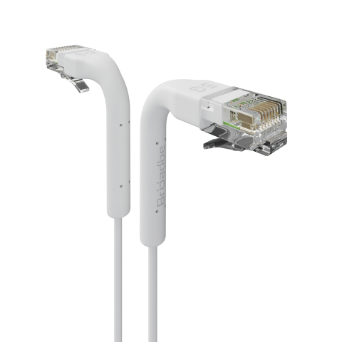 Broadbe ohut Patch-kaapeli 5G valkoinen 0.1m