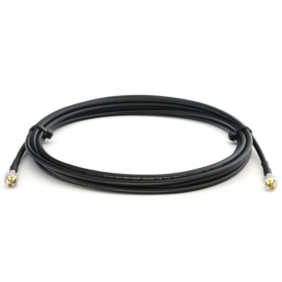 Mini UHF Male / Mini UHF Male 2m RG58/U koaksiaalikaapeli