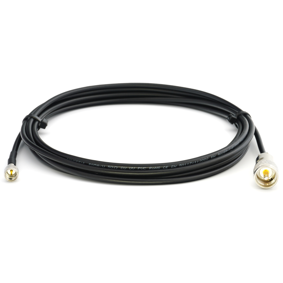 Mini UHF Male / PL259 UHF 2m RG58/U koaksiaalikaapeli