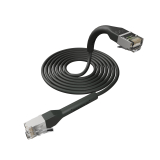 Broadbe ohut Patch-kaapeli 10G musta 0.3m 12 kpl