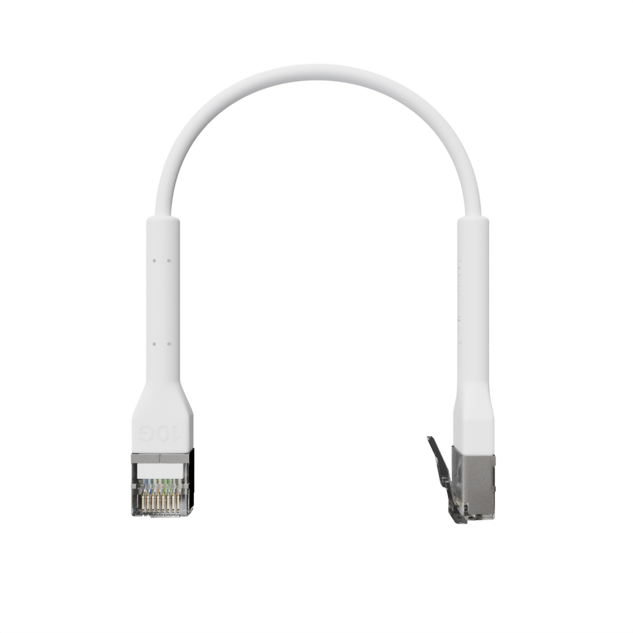 Broadbe ohut Patch-kaapeli 10G valkoinen 0.1m