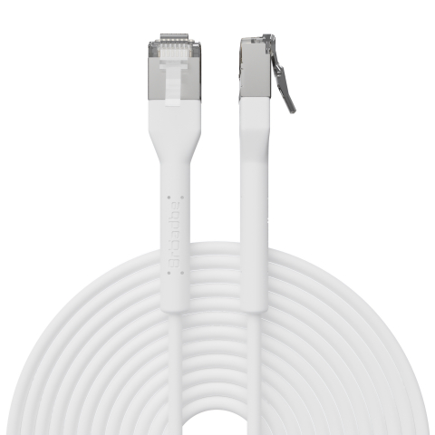 Broadbe ohut Patch-kaapeli 10G valkoinen 8m