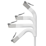 Broadbe ohut Patch-kaapeli 10G valkoinen 12m