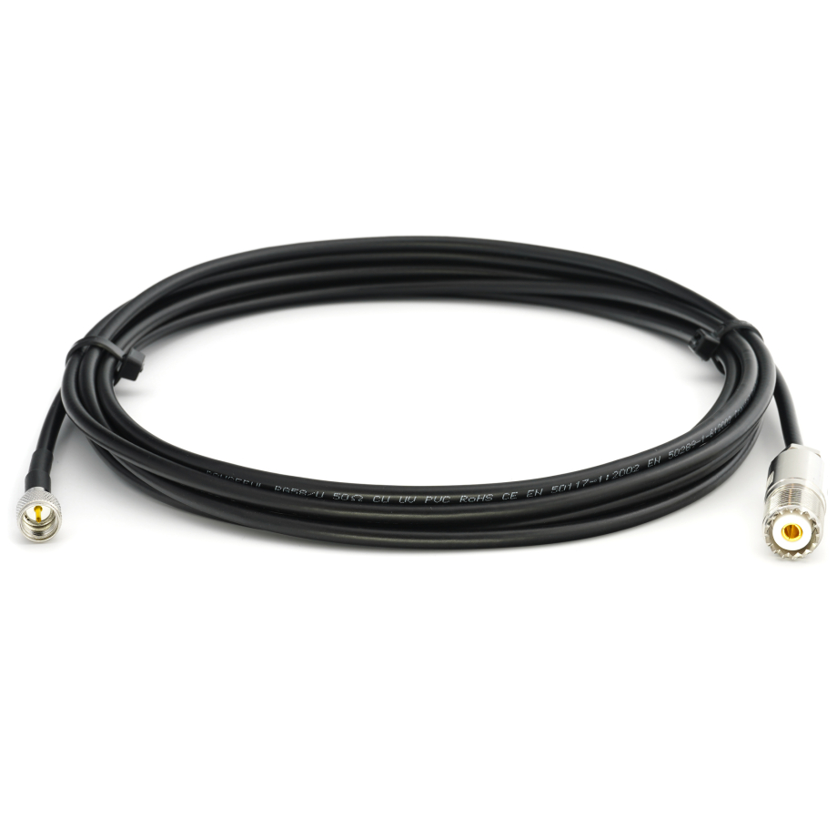 Mini UHF Male / SO239 UHF 30cm RG58/U koaksiaalikaapeli