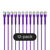 Broadbe ohut Patch-kaapeli 10G violetti 0.3m 12 kpl