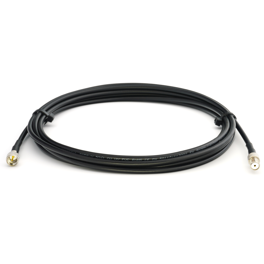 Mini UHF Male / Mini UHF Female 12m RG58/U koaksiaalikaapeli