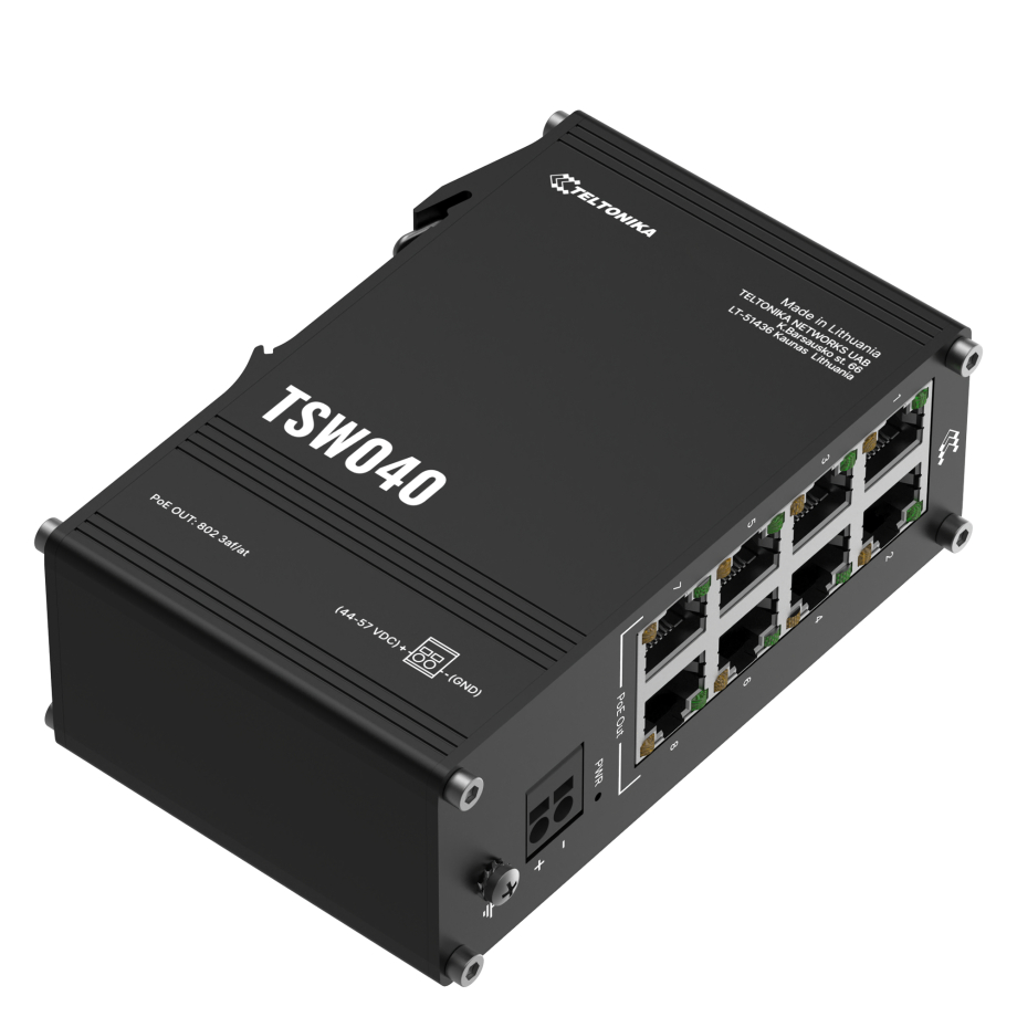 Teltonika TSW040 PoE+ kytkin