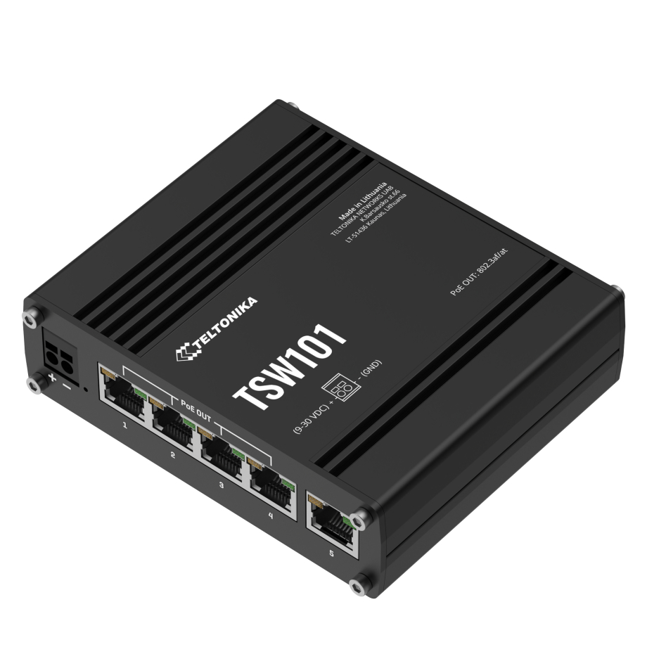 Teltonika TSW101 Ajoneuvojen PoE+ kytkin