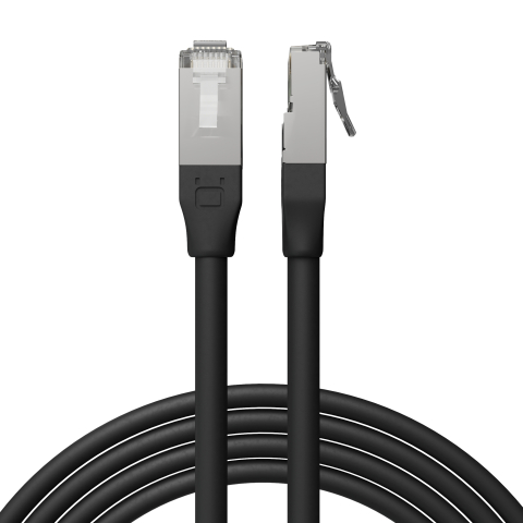 Broadbe 10G Ethernet -ulkopatch-kaapeli, musta, 2m
