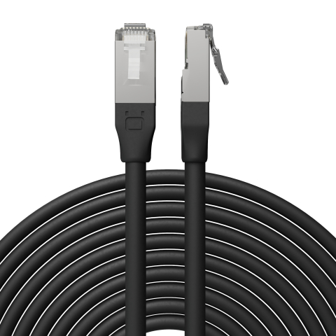 Broadbe 10G Ethernet -ulkopatch-kaapeli, musta, 5m